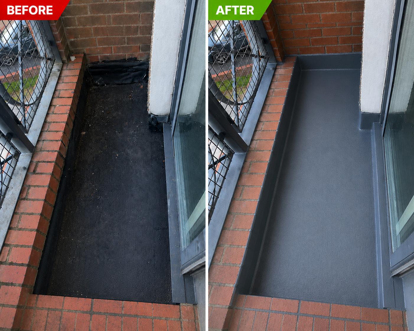 Balcony Waterproofing waterproofing project in South Dublin